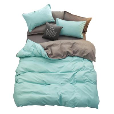 China Aamzon Non-Toxic Hot Selling Two Tone Ultra Soft Microfiber Duvet Cover Set High Quality for sale