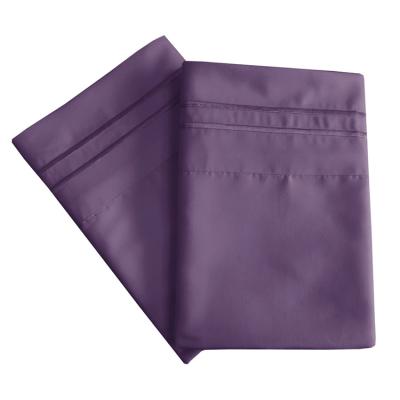 China Solid Dyed Made In China High Quality Pillowcase 1800 Thread Count Microfiber Pillowcase Set for sale