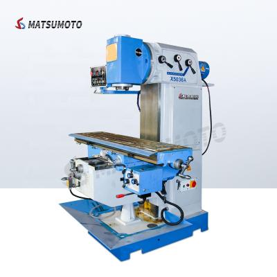 China China X5036A High Quality Vertical Type Auto Feed Milling Machine Knee Milling Machine Universal Metal Building Material Stores for sale