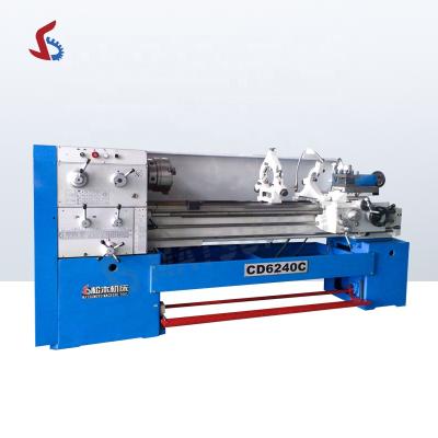 China 260mm CD6240C Precision Lathe CD6240C Universal Rigid Rack Large Spindle Heavy Duty Lathe Machine for sale