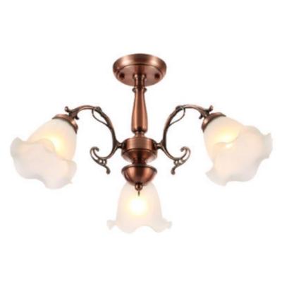 China Lily Of the Valley European Style Red Bronze Chandelier for living room hotels 3-arm 5-arm 8-arm 11-arm available for sale