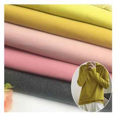 China Wholesale Fabric Polyester Rib Velvet Shrink-Resistant Fabric For Clothing And Thermal Underwear for sale