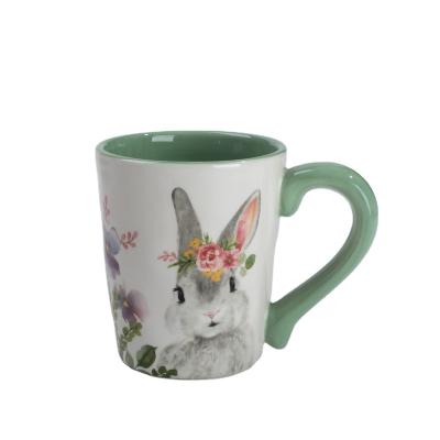 China Sustainable Wholesale Eco-Friendly Cute Animal Pattern Ceramic Coffee Milk Tea Mugs Mug for sale