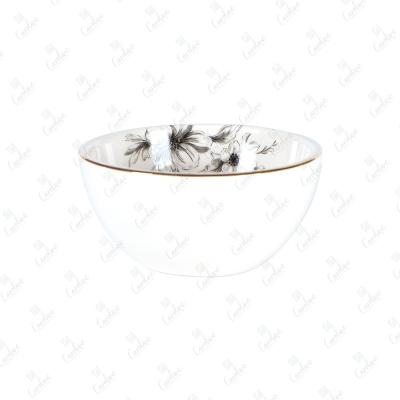 China Sustainable High Quality White Ceramic Dolomite Bowl for sale