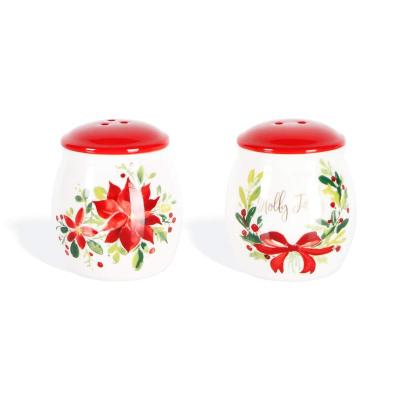 China Stocked Ceramic Restaurant Hotel Salt And Pepper Shakers Set for sale