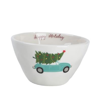 China 6 Inch Viable Ceramic Decal Soup Salad Bowl Dinner Bowl Mixing Cereal Bowl for sale