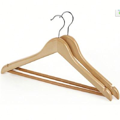 China Factory wholesale high quality poplar wooden hanger cheap wooden multifunctional promotion smooth for sale