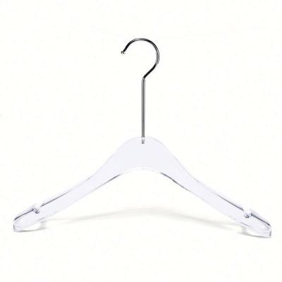 China Clothes Store Many Colors Lucite Hanger Personalized Acrylic Hanger With Variable Swivel Hook for sale