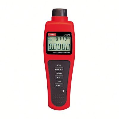 China UNIT UT371 UT372 Contact Optical Tacho Meter Non Digital Tachometer 10 To 99999 RPM 184mm* 56mm *34mm for sale