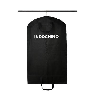 China 2021 Best Custom Polyester Suit Cover Nonwoven Garment Bag High Quality Dustproof Portable Reusable for sale