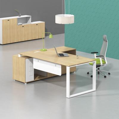 China Simple Executive Desk Office Manager Table Convertible Modern Desk Easy Setup for sale