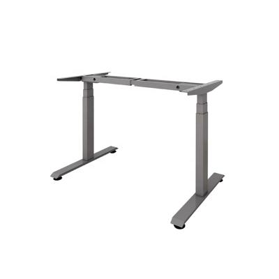 China Electric Sit To Stand Height Adjustable Standing Desk View (Height) Ergonomic Adjustable 3 Stage Dual Motor for sale