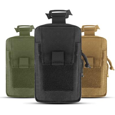 China 6.5in Anti-drop Mobile Phone Pouch Molle Backpack Attachment Bag EDC Waist Utility Bag for sale