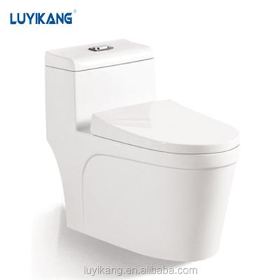 China Double-Flux L868 Ceramic Siphonic Top Ware Floor Standing Toilet White Sanitary Ware One Piece Toilet for sale