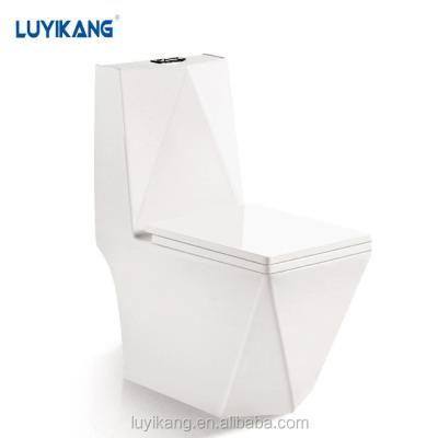 China Siphonic Bathroom Sanitary Ware Manufacturer Double-flux L873 One Piece Porcelain Toilet for sale