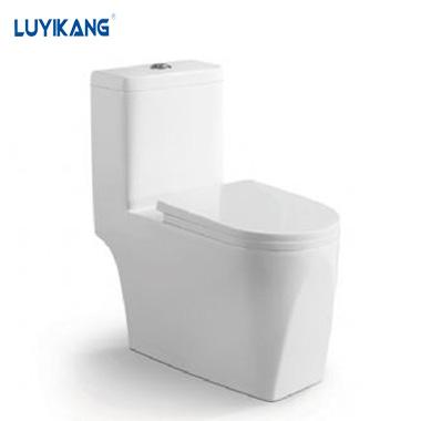 China Double-flush L196 Chaozhou Manufacturer Bathroom Sanitary Ware Ceramic Washdown WC Single Piece Toilet for sale