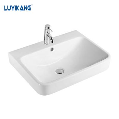 China Broom Sinks Bathroom Cabinet Basin Hot Sale Cabinet Basin Price Ceramic Cabinet Basin L71 for sale