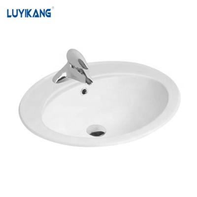 China L2068 New Design White Ceramic Hand Sink Bowl Designer Wash Basin Sustainable Over Counter Basin for sale