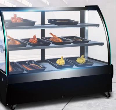 China Single-temperature curved cupboards for displaying cakes and desserts in supermarkets and cake shops for sale