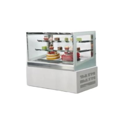 China Single-Temperature Bakery Case Table Cake Cabinet Display Refrigerated Freezer Display Door Maker Refrigerator Cake Display Case for sale