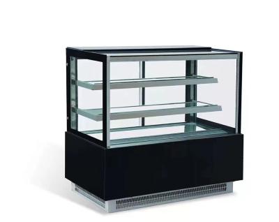 China Large Commercial Single-temperature Supermarket Bread Display Cabinet Fan Cooling Open Cake Display Cabinet for sale