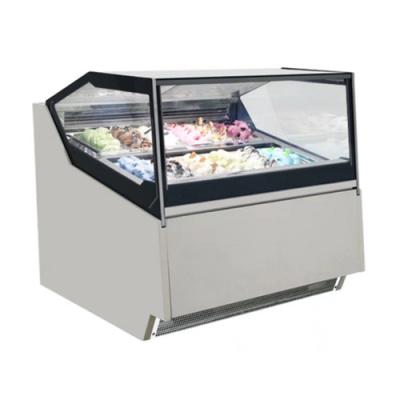 China Single-temperature Store Supermarket Ice Cream Display Freezer Ice Cream Freezer Display Cabinet and Storage Container for sale