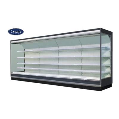 China Single-Temperature Commercial Refrigerator Air Curtain Double Vertical Cooler Supermarket Freezer Air Curtain Refrigerator for sale