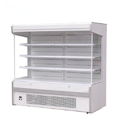 China Single-temperature Vertical Supermarket Fruit and Vegetable Display Freezer Rising Multifunctional Display Cabinet for sale