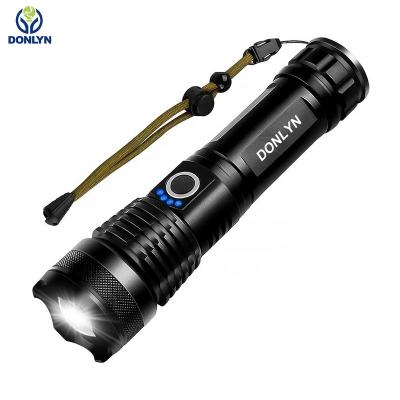 China Zoomable Led Flashlight Lightweight/Rechargeable 1000 Lumens Powerful Tactical Torch Xhp50 Zoomable Waterproof Aluminum Usb Torch Light 26650 18650 for sale