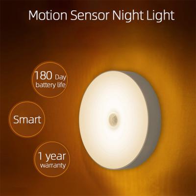 China New Modern Design LED Night Light With Motion Sensor USB Rechargeable Lamp For Indoor for sale