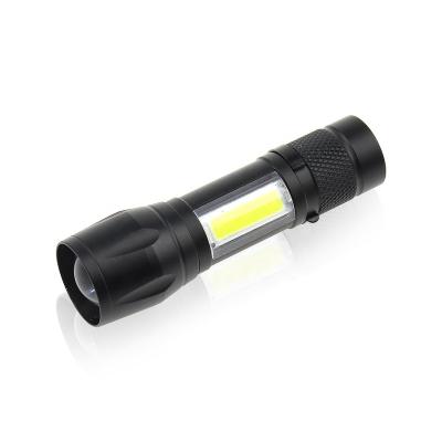 China COB Rechargeable Light/Mini Rechargeable Flashlight Donlyn Outdoor Zoomable LED Mini Zoom Tactical Torch Flashlight with Pen Clip for sale