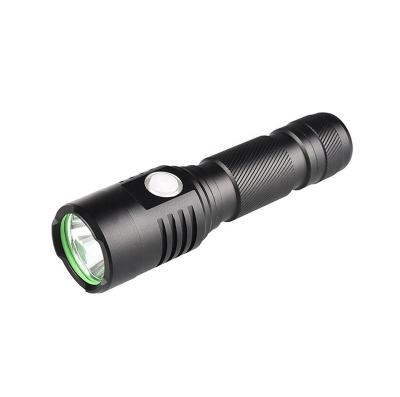 China Donlyn New Arrival High Quality Camping Flashlight Led Flat Tactical Charging Portable Mini Small Torch With Micro USB for sale