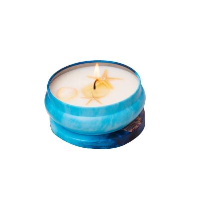 China Smokeless Soy Wax OEM Customized Gift Set Fresh Air Fishing Sea Wind Smokeless Scented Candle for sale