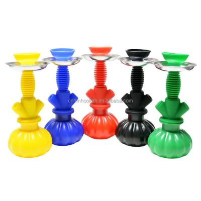 China wholesale Portable Unbreakable Narghile Mini silicone hookah Travel Pumpkin shisha for sale