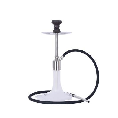 中国 Single Tube Stainless Steel Shisha Matte Glass Round Bottom Logo 販売のため