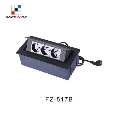 China Official FZ-517B Residential / General Purpose Furniture Socket With 3 Strips 45*45mm Receptacle for sale