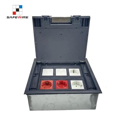 China IEC60884 Video /audio sockets Floor cavity residential/general purpose /electrical outlet box for sale