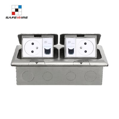 China Residential / General Purpose Electrical Floor Sockets / Attenuated Socket / Floor Box With Ce By TUV for sale