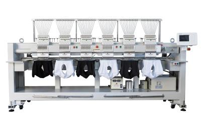 China 2020-1206-6 heads Cap Embroidery Machine Multi types CE Certificate flat type mix for sale