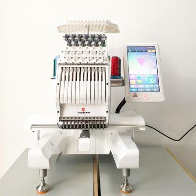 China Yeshi latest research and development of the cheapest high quality automatic single head easy to operate embroidery machine for sale