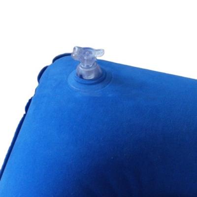 China 2021 Anti-Apnea Travel Flocking PVC Inflatable Pillow for sale