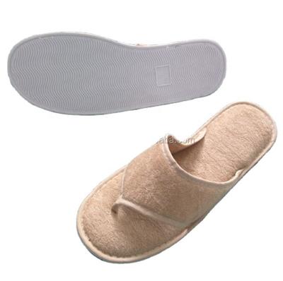 China High Quality Terry TPR Material Flip Flop Hotel Sole Slipper Customized for sale