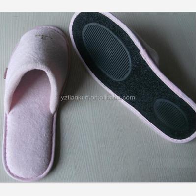 China Promotion Gift Terry Towel Slipper With TPR Sole Customized for sale