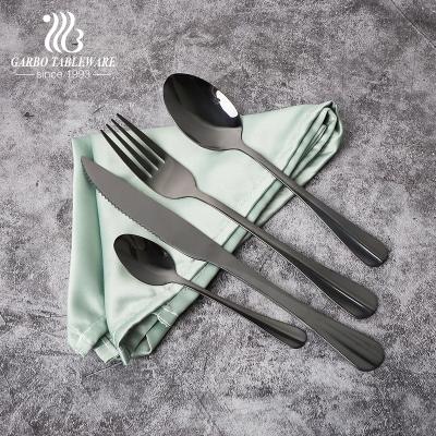 China Sustainable 410 Stainless Steel Cutlery Set With PVD Color For Home for sale