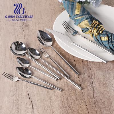 China Stocked high quality mirror polished stainless steel cutlery set 9pcs for wholesale for sale