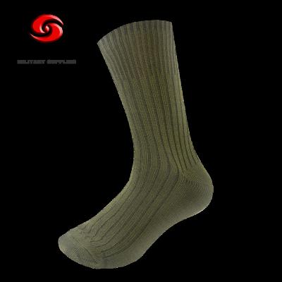 China Good Quality China Xinxing Army Green Cotton Sock Men Breathable Military Cheap Socks Wholesale For Soldier Stockings for sale