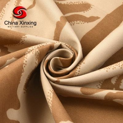 China Flame retardant 65% cotton 35% polyester fabric 65% polyester camouflage military uniform tear stop printed fabric for army MF01 for sale