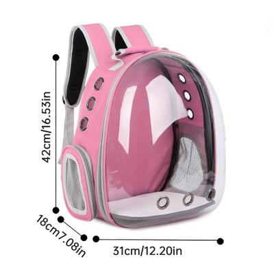 China Newest Breathable Transparent Cat Carrier Bag Portable Travel Pet Shoulder Bag For Small Dogs Cats With Window for sale