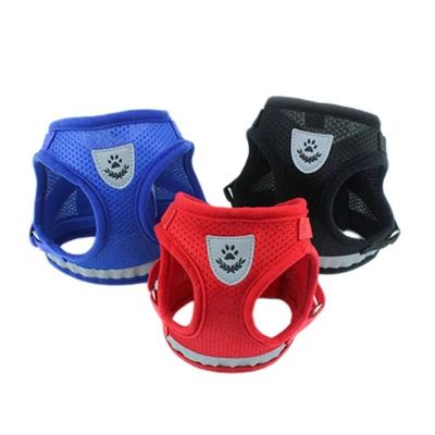 China Cheap Reflective Dog Harness Vest Pet Harness Set Deluxe Walking Harness For Medium Small Dog for sale