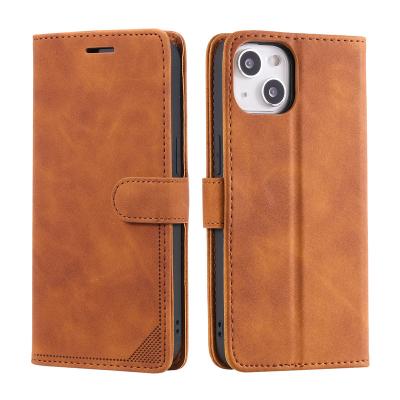 China Shockproof High Quality PU Leather Phone Card Holder Flip Wallet Mobile Phone Case For iphone 14 13 pro max Book Flip Cover for sale